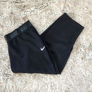 Nike Dri Fit Black‎ Cropped Training Sweatpants Women's Size XL Style 904462-101